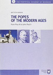 The popes of the modern ages by Battista Mondin