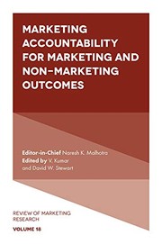 Cover of: Marketing Accountability for Marketing and Non-Marketing Outcomes