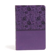 CSB Large Print Personal Size Reference Bible, Purple LeatherTouch by C. S. B. Bibles CSB Bibles by Holman