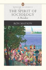 Cover of: The spirit of sociology: a reader