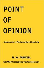 Cover of: Point of Opinion