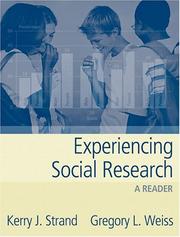 Cover of: Experiencing Social Research: A Reader