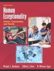 Cover of: Human Exceptionality by Michael L. Hardman, Clifford J. Drew, M. Winston Egan