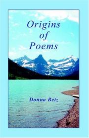 Cover of: Origins of Poems