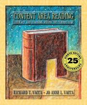 Cover of: Content area reading by Richard T. Vacca, Richard T. Vacca