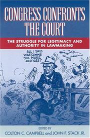 Cover of: Congress Confronts the Court