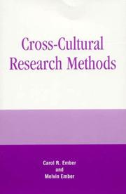 Cover of: Cross-Cultural Research Methods