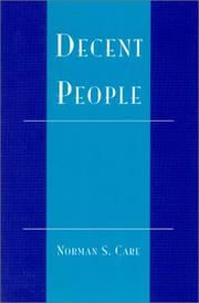 Cover of: Decent People by Norman S. Care