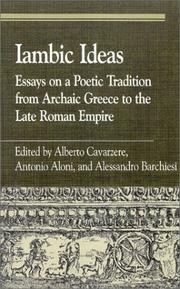 Cover of: Iambic ideas by edited by Alberto Carvarzere, Antonio Aloni, and Alessandro Barchiesi.