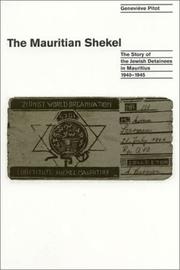 Cover of: The Mauritian shekel by Geneviève Pitot