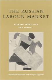 Cover of: Russian Labor Market by Vladimir Gimpelson, Douglas Lippoldt