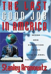 Cover of: The Last Good Job in America by Stanley Aronowitz