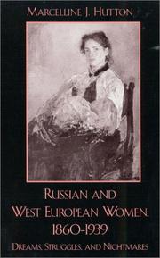 Cover of: Russian and West European Women, 1860Ð1939 | Marcelline J. Hutton