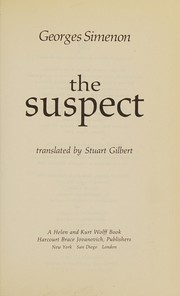 Cover of: The suspect by Georges Simenon