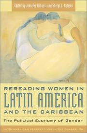 Cover of: Rereading Women in Latin American and the Caribbean : The Political Economy of Gender