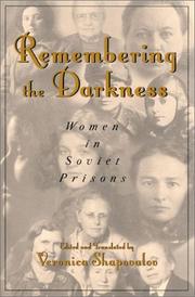 Cover of: Remembering the Darkness by Veronica Shapovalov