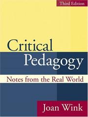 Cover of: Critical Pedagogy by Joan Wink