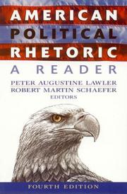 Cover of: American Political Rhetoric