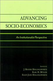 Cover of: Advancing Socio-Economics: An Institutionalist Perspective