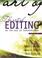 Cover of: The art of editing