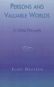 Cover of: Persons and valuable worlds: a global philosophy