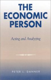 Cover of: The Economic Person : Principles and Practice