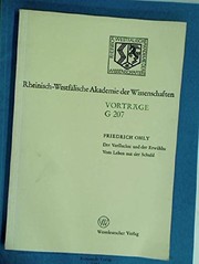 Cover of: Der Verfluchte und der Erwählte by Friedrich Ohly