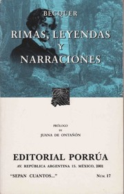 Cover of: Rimas, Leyendas Y Naracines