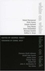 Cover of: White on White/Black on Black by George Yancy
