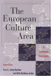 Cover of: The European culture area by Terry G. Jordan-Bychkov