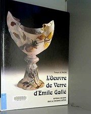 Cover of: L' oeuvre de verre d'Emile Gallé