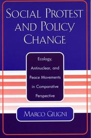 Cover of: Social Protest and Policy Change by Marco Giugni