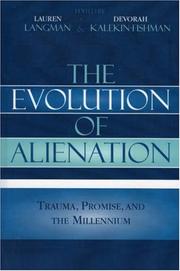 Cover of: Trauma, promise, and the millennium: the evolution of alienation