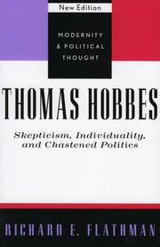 Cover of: Thomas Hobbes by Richard E. Flathman