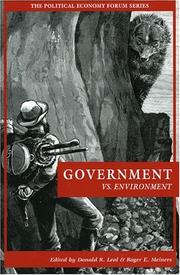 Cover of: Government vs. Environment (Political Economy Forum)