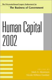 Cover of: Human Capital 2002 by Mark A. Abramson, Nicole Willenz Gardner
