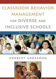Cover of: Classroom behavior management for diverse and inclusive schools