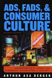 Cover of: Ads, Fads, and Consumer Culture by Arthur Asa Berger