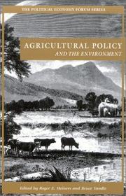 Cover of: Agricultural Policy and the Environment (Political Economy Forum)