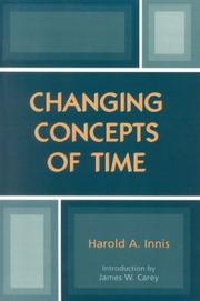 Cover of: Changing concepts of time