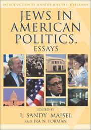 Cover of: Jews in American Politics by Ira N. Forman