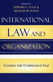 Cover of: International Law and Organization by Michael W. Doyle