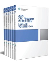 Cover of: 2022 CFA Program Curriculum Level III Box Set by CFA Institute