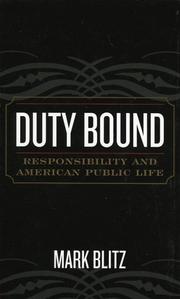 Cover of: Duty Bound by Mark Blitz