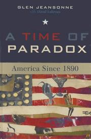 Cover of: A Time of Paradox by Glen Jeansonne