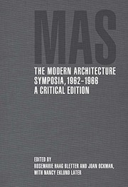 Cover of: Modern Architecture Symposia, 1962-1966