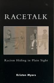 Cover of: Racetalk: Racism Hiding in Plain Sight