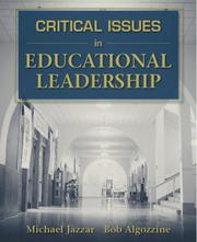 Cover of: Critical issues in educational leadership by Michael Jazzar