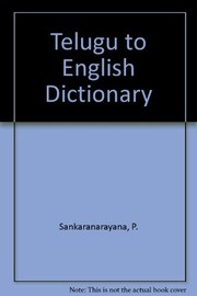 Cover of: Telugu to English Dictionary