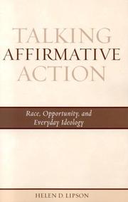 Talking affirmative action by Helen D. Lipson